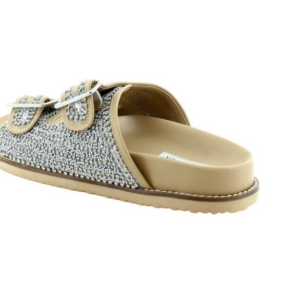 Steve Madden sz 9 beaded sandals silver - Picture 4 of 6